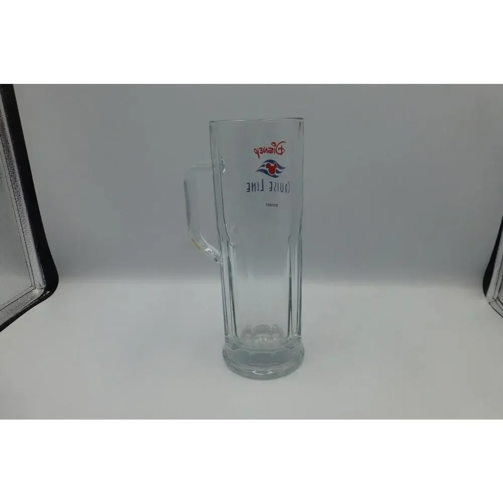 Disney Cruise Line Tall Glass Beer Mug Pilsner Souvenir Collectible Barware B3 - Picture 5 of 8